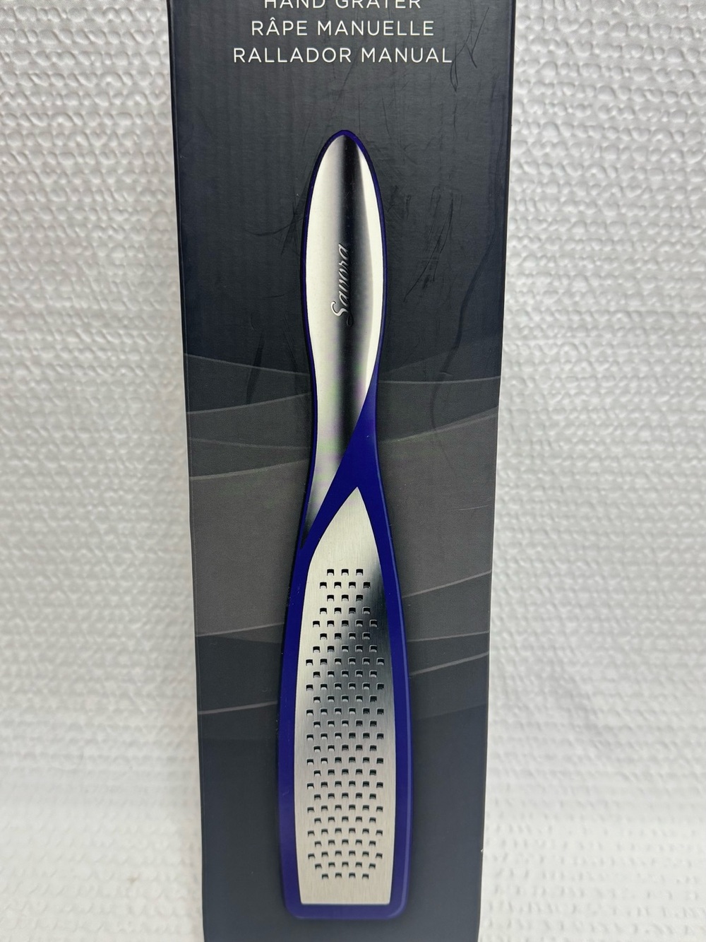 Savora Blue Stainless Steel Hand Grater - Home Accents